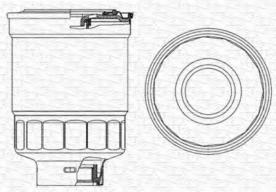 MAGNETI MARELLI 213908527000 -  Топливный фильтр